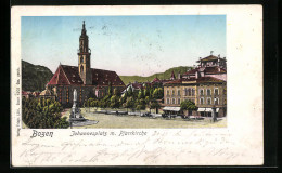 Cartolina Bozen, Johannesplatz Mit Pfarrkirche  - Bolzano (Bozen)