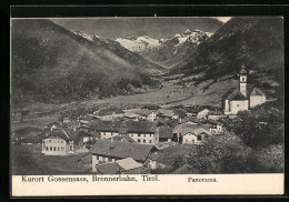 Cartolina Gossensass, Panorama, Die Brennerbahn  - Autres & Non Classés