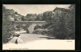 Cartolina Meran, Partie An Einer Brücke  - Andere & Zonder Classificatie