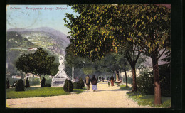 Cartolina Bolzano, Passeggiata Lungo Talvera  - Bolzano (Bozen)