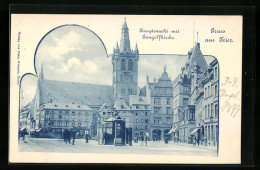 AK Trier, Hauptmarkt Mit Gangolfkirche  - Trier