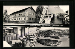 AK Herhahn /Eifel, Hotel-Pension Eifelhöhe, Rursee Mit Burg Vogelsang  - Autres & Non Classés