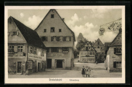 AK Dinkelsbühl, Strasse Dönersberg Mit Drei Mädchen  - Dinkelsbühl