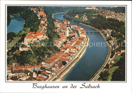 72333055 Burghausen Salzach Fliegeraufnahme Mit Burg Burghausen - Burghausen