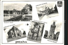 72331801 Praha Prahy Prague Narodni Museum Prasna Brana Orloj Hrad  - Repubblica Ceca