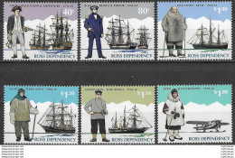 1995 Ross Dependency  Antarctic Explorers 6v. MNH SG. N. 32/37 - Sonstige & Ohne Zuordnung