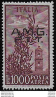 1948 Trieste A Airmail Campidoglio L. 1.000 SB MNH Sassone N. 16 - Somalië