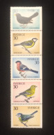 D)1970, SWEDEN, SERIES, BLOCK OF 4, BIRDS OF SWEDEN, BLACKBIRD, GINFINDER, COTTAGE, BULLFINCH, TIT, MNH - Otros & Sin Clasificación
