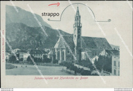 Cf74 Cartolina Johannesplazt Mit Pfarrkirche Zu Bozen Bolzano Trentino - Bolzano (Bozen)