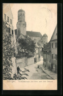 AK Dillingen, Vorstadtstrasse Und Blick Nach Dem Schloss  - Dillingen