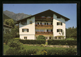 Cartolina Dorf Tirol B. Meran, Pension Ortler, Lingstrasse 18  - Autres & Non Classés