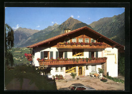 Cartolina Schenna Bei Meran, Pension-Garni Resmairhof, Schennastrasse 11  - Autres & Non Classés