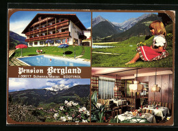 Cartolina Schenna Bei Meran, Pension Bergland  - Autres & Non Classés