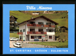 Cartolina St. Christina /Grödental, Pension Villa Minerva, Bes. Willi Demetz  - Sonstige & Ohne Zuordnung