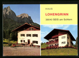 Cartolina Seis Am Schlern /Bozen, Hotel Haus Lohengrin, Haus Vorm Berg  - Bolzano (Bozen)