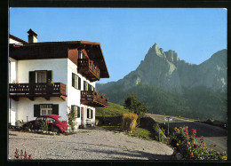 Cartolina Kastelruth /Bozen, Pension Haus Alpengruss, Bergpanorama  - Bolzano (Bozen)