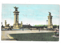 PARIS - 75 -  CPA COLORISEE - Le Pont Alexandre III   -  TOUL 8 - - Brücken