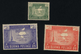 BURMA/MYANMAR STAMP 1953 ISSUED INDEPEDENCE DAY COMMEMORATIVE SET, MNH - Myanmar (Burma 1948-...)