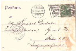 Germany Flag 1904 Slogan Cancel - Buste