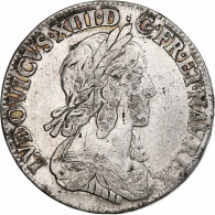 France, Louis XIII, 1/4 Ecu, 1642, Paris, Rose, Argent, TB+, Gadoury:48 - 1610-1643 Louis XIII Le Juste