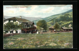 Cartolina St. Peter In Gröden, Gasthof Bräuhaus Im Sommer  - Sonstige & Ohne Zuordnung