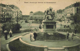 13979706 BASEL_BS Strassburger Denkmal Mit Bundesbahnhof - Sonstige & Ohne Zuordnung