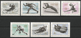 Austria 1963 - Mi 1136/42 - YT 974/80 ( Insbruck Olympic Games ) MNH** Complete Set - Unused Stamps