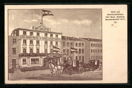 AK Hamburg, Hotel Und Gesellschaftshaus Carl Bans, Besenbinderhof 10-11  - Mitte