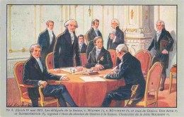 13961392 ZueRICH__ZH Les Délégués De La Suisse Signent L'Acte De Réunion De Genè - Other & Unclassified