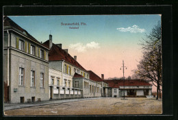 AK Sommerfeld, Strassenpartie Am Bahnhof  - Sonstige & Ohne Zuordnung