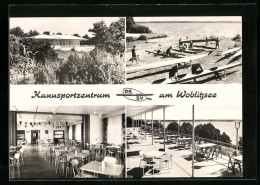AK Wesenberg, Kanusportzentrum Am Woblitzsee In Vier Ansichten  - Autres & Non Classés