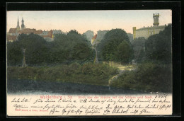 AK Waldenburg I. Sa., Blick Von Der Brücke Auf Das Schloss Und Stadt  - Waldenburg (Sachsen)