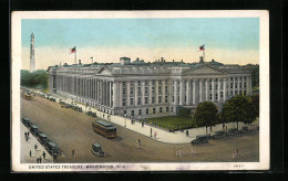 AK Washington D. C., United States Treasury, Strassenbahn  - Tramways
