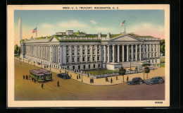 AK Washington D. C., United States Treasury, Strassenbahn  - Tramways