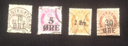 D)1878, NORWAY, STAMPS, POSTAL HORN, WITHOUT ORNAMENTS ON THE ENDS OF THE LETTERS OF THE WORD "NORGE", OVERPRINT, USED - Otros & Sin Clasificación