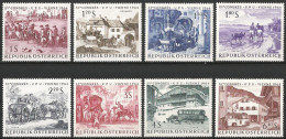 Austria 1964 - Mi 1156/63 - YT 993/1000 ( U.P.U. ) MNH** Complete Set - Unused Stamps