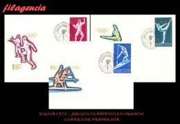 RUSIA SPD-FDC. 1972-22 JUEGOS OLÍMPICOS EN MUNICH - FDC