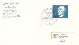 Germany AEROPHILATELY 1968.   Stamp; Adenauer - Oblitérés