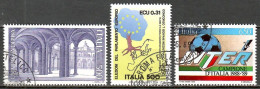 Italien 1989, MiNr. 2082+2083+2090; Alb. 05 - 1981-90: Oblitérés