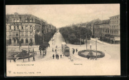 AK Mannheim, Strassenbahn Auf Dem Kaiserring  - Strassenbahnen