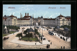 AK München, Karlsplatz-Rondell Mit Strassenbahnen  - Strassenbahnen