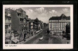 AK Kiel, Sophienblatt Mit Strassenbahn  - Tramways