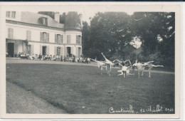 Domaine De Comteville (28 Eure Et Loir) Jour De Fête Au Château - Carte Photo Du 12 Juillet 1931 Danseuses - Autres & Non Classés