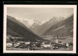 AK Mieders Im Stubai, Ortsansicht Mit Gletscherblick  - Autres & Non Classés