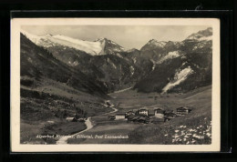 AK Hintertux Im Zillertal, Ortsansicht Mit Gebirgskette  - Autres & Non Classés