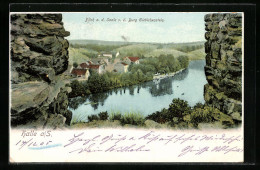 AK Halle A. D. Saale, Blick Von Der Burg Giebichenstein Auf Die Saale  - Autres & Non Classés