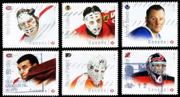 Canada (Scott No.2867-72 - Gardiens De But / Hockey / Goaltenders) (o) Set Of 6 - Gebraucht