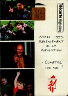 TELECARTE VINGT-CINQ...MARS 1999  RECENSEMENT DE LA POPULATION.... - 25 Unités  