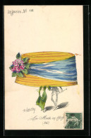 Künstler-AK Sign. Roberty: Herr Mit übergrossem Hut, La Mode En 1909, Le Sourire No. 118  - Sonstige & Ohne Zuordnung