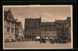 AK Coburg, Marktplatz Mit Denkmal  - Coburg